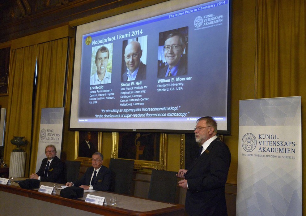 Trio Wins Nobel Chemistry Prize For Work In Super Resolved Fluorescence