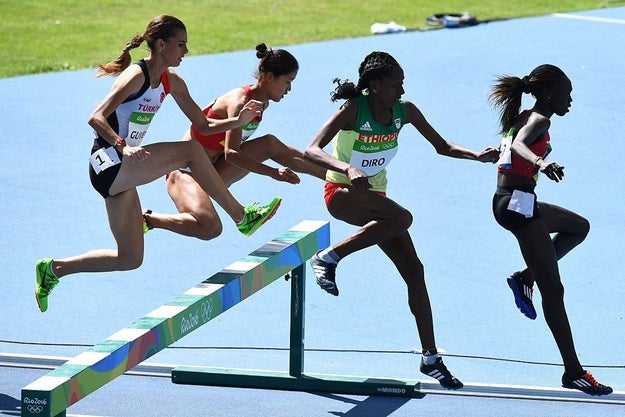 On Sunday, Diro represented her country in the women's 3,000-meter steeplechase race.