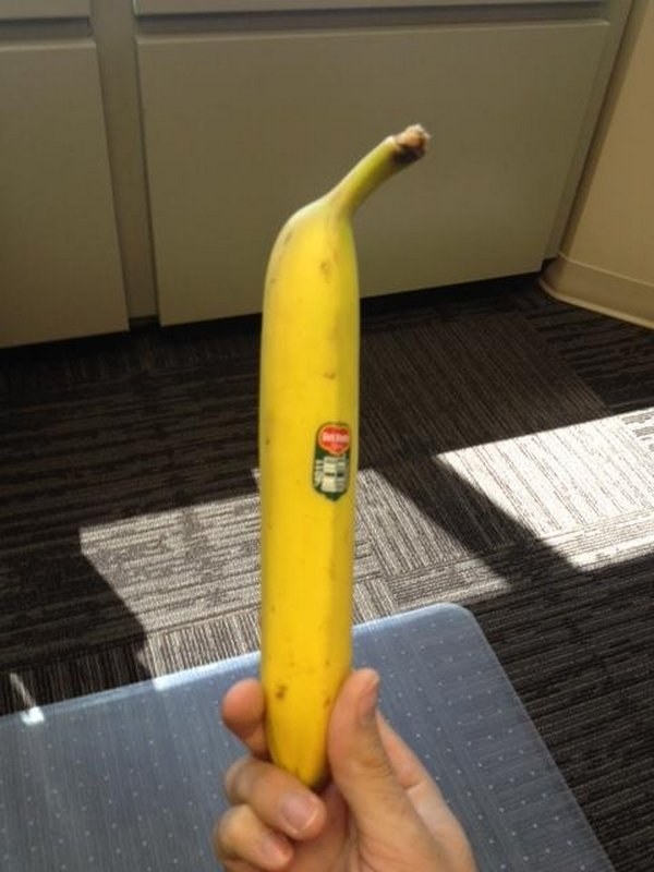 Using a banana as a dildo