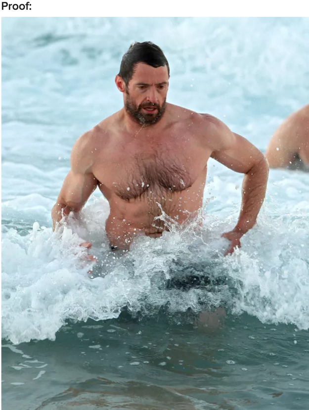 In case you've been able to avoid my thirst for this long, I've proven that wet Hugh Jackman is the SUPREME Hugh Jackman — THAT'S JUST A FACT.
