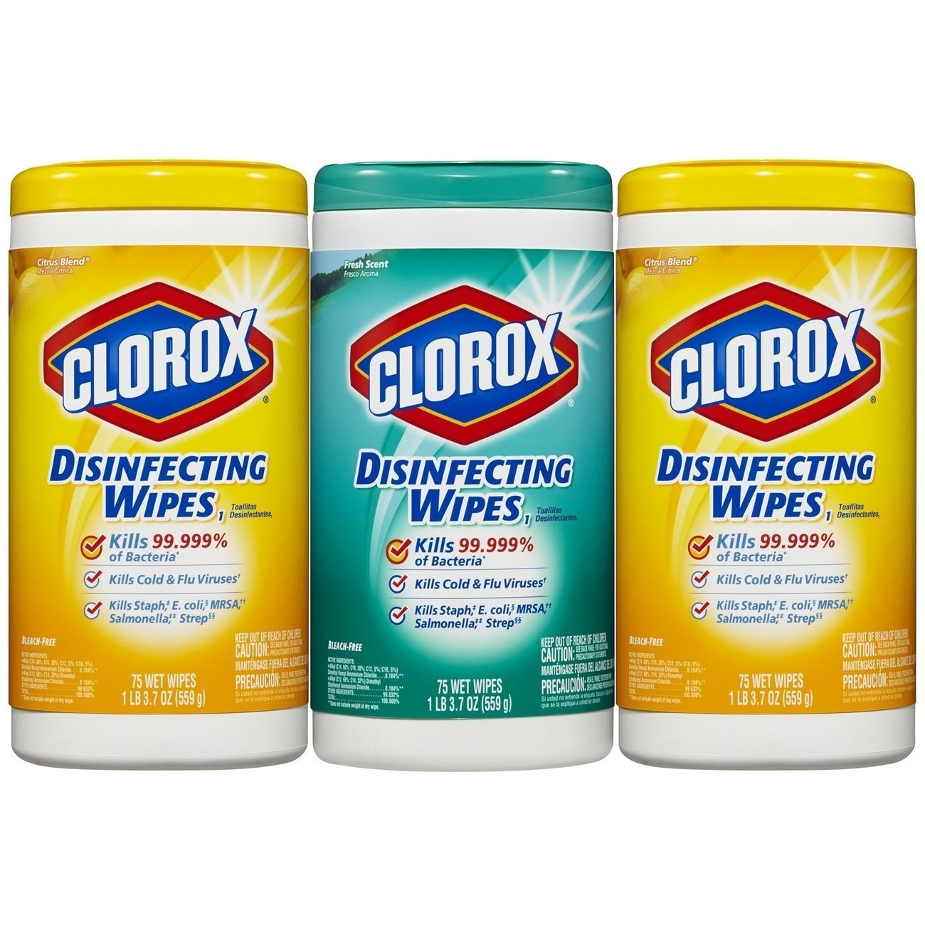 Clorox wipes, Clorox wipes, Clorox wipes.—nicoled4dcb77ee3Get a three-pack of Clorox wipes from Amazon for $10.59.