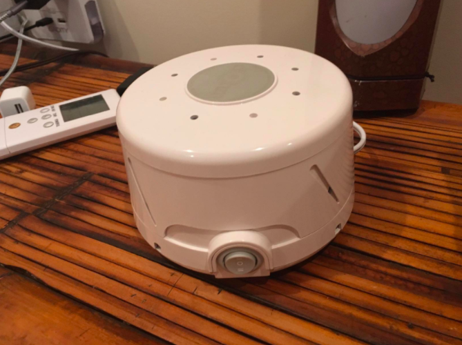 Promising review: "If you are a new parent of a baby who just won't sleep or wakes up super easily, BUY THIS NOW. If you live by a freeway in a noisy neighborhood, have a partner who snores (or thin walls and your roomie snores), HIT ADD IN CART NOW! Seriously life changing. I have this tuning 24/7 in my toddlers room and has been that way for at least two years. Quality product that does the job and then some. I was skeptical at first but was so tired of getting my baby to sleep to have the postman ring the door bell and the dog bark and it was back to square one. This is a life saver! I wish I had this the day I brought him home from the hospital. It's not so obnoxiously loud that I can't hear him crying, but loud enough to where my husband and I can actually watch some TV in our small home with out waking him or keeping the volume at like 6. I can only say good things about this sound machine. Love love love, would give 10 stars if I could." —Alyssa ArnoldusGet it for $42.49 (available in three colors).