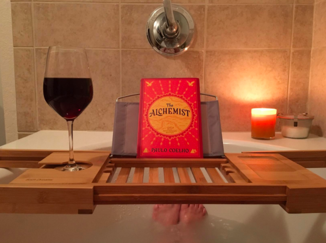 Promising review: "I kept injuring my neck because I wanted to read/play games on my computer while soaking in the bath. I had been placing the computer on a stool next to the tub and twisting my body to use it. Finally I got fed up and remembered I wanted to get something like this product. It needed to be strong enough to not only safely support my computer, but to support the weight I apply to my arms when I am using my computer. (My computer is a 17' laptop.) I have been using this one for a good three months now and there is no question in my mind that it is still structurally sound! :-) I am SO happy that I bought it! My relaxing baths have become even more decadent!" —Mistress ColletteGet it for $22.99.