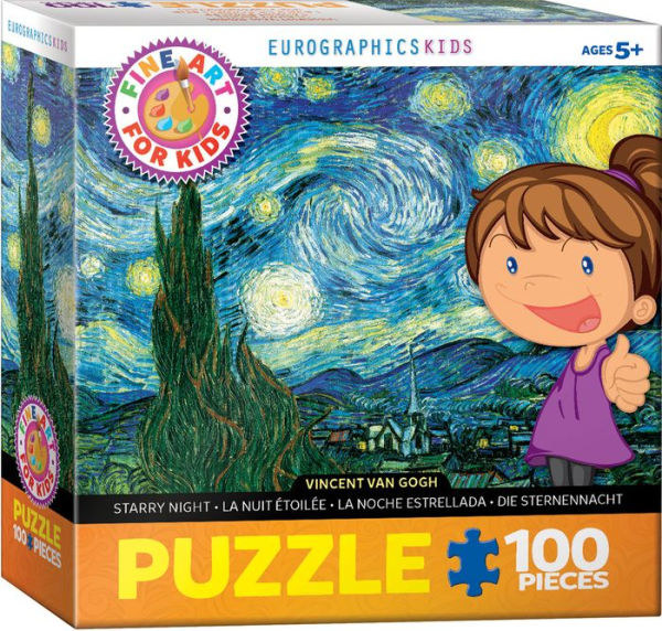 Starry night, pretty puzzle.Get it from Barnes & Noble for $9.95.