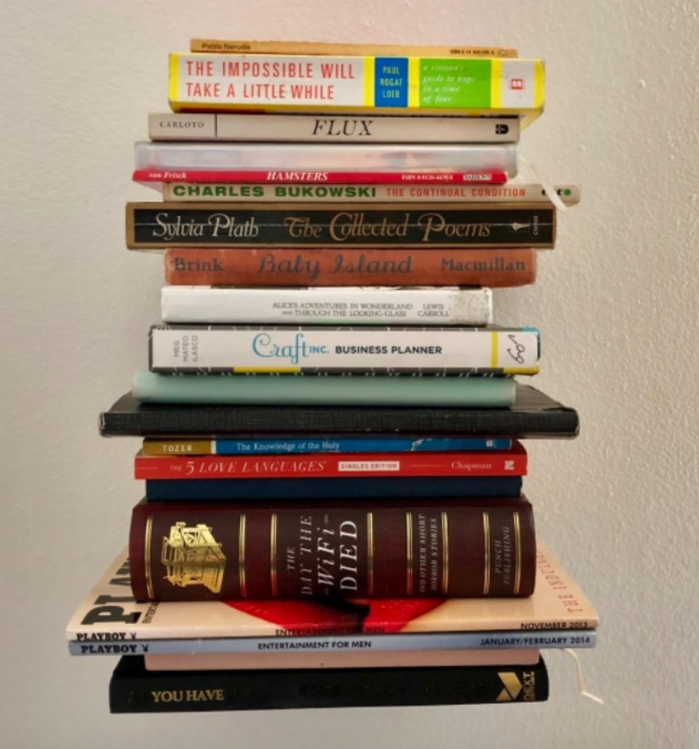 Promising review: "These are absolutely fantastic. They also come with all the materials (minus screwdriver) you need to hang them, they're very durable (I put about five hardcover novels on each) and I could probably put a few more on." —Laura Get a pack of four from Amazon for $23.99.