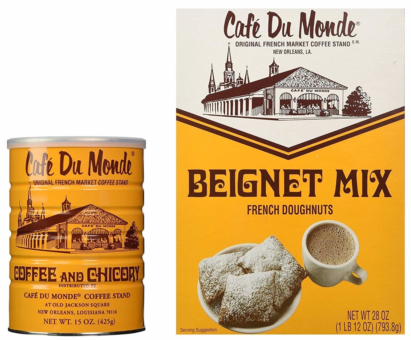 Promising review: "There's nothing in the world quite like a fresh, fluffy beignet served with a cup of French Market Cafe Au'lait. I love both of them more than I can say! But since I live about 900 miles from the French Quarter, this is the best way to go if I want to enjoy those special treats." —S. MeyerGet this set from Amazon for $14.93.