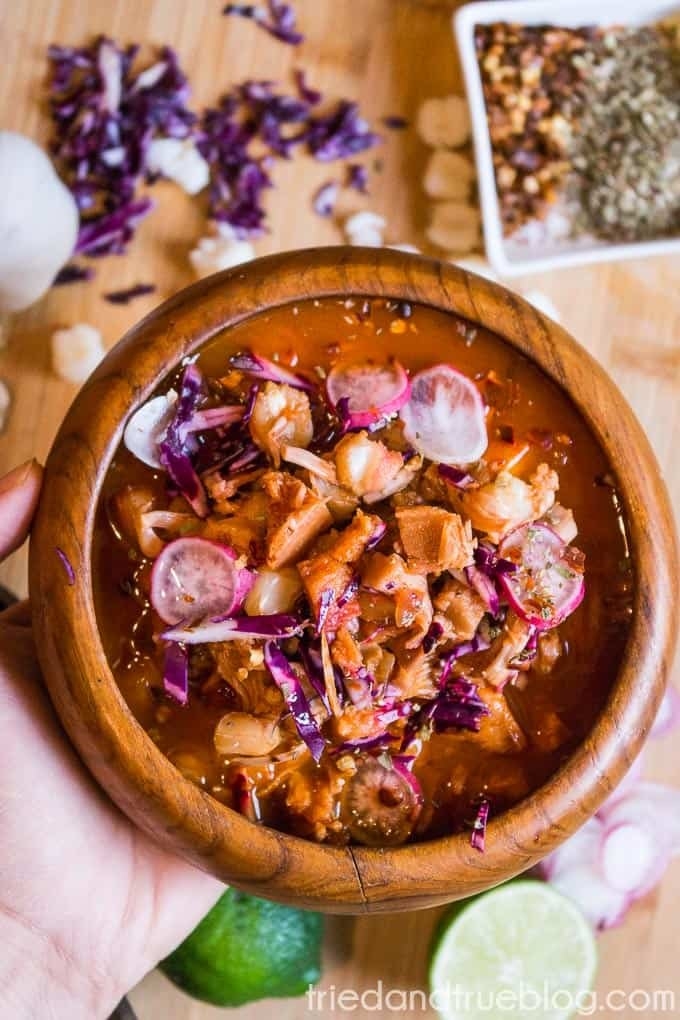 A luscious reinvention of the pork-based Mexican soup, this vegan posole deserves a coveted spot in your weeknight dinner lineup. Get the recipe here.