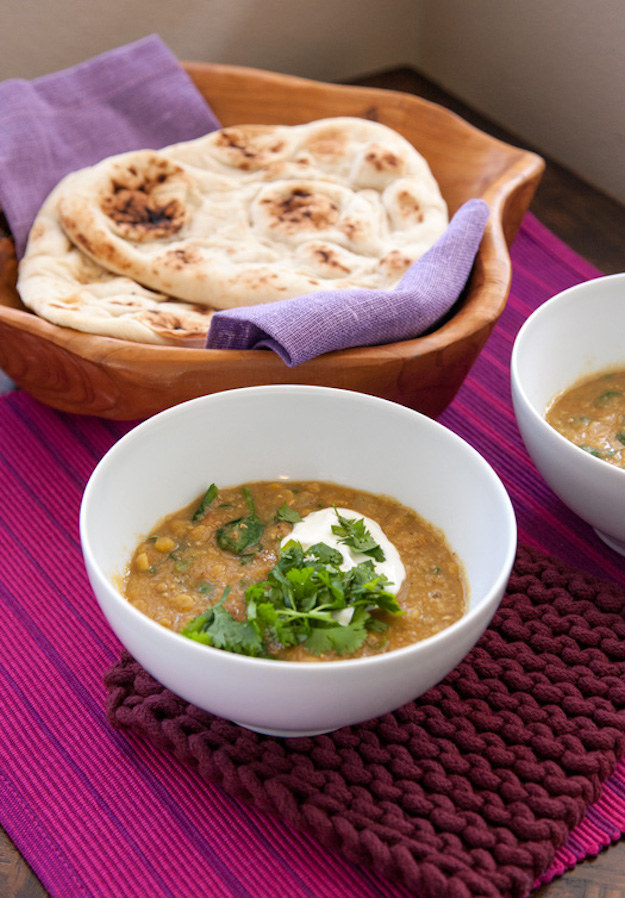 A thick stew, soup, or purée made from dried legumes (e.g. lentils, chickpeas), dal is a major staple in Indian cooking — and after you try this version that's both incredibly aromatic and incredibly simple to create, it'll quickly become a staple in yours too. Get the recipe here.