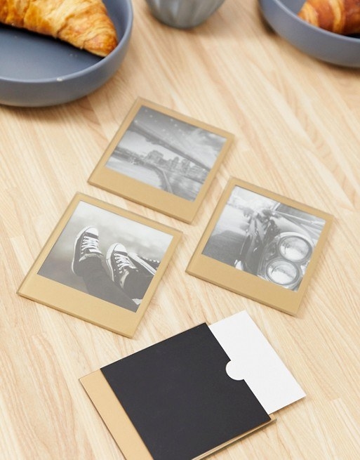 Get a set of four gold coasters from Asos for $13 or white ones from Amazon for $12.