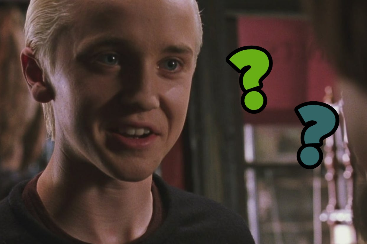 Young draco with two green question marks next to him