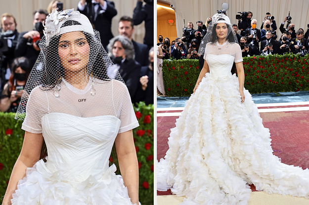 Kylie Jenner S Met Gala Look Was A Wedding Dress With A Backward Cap