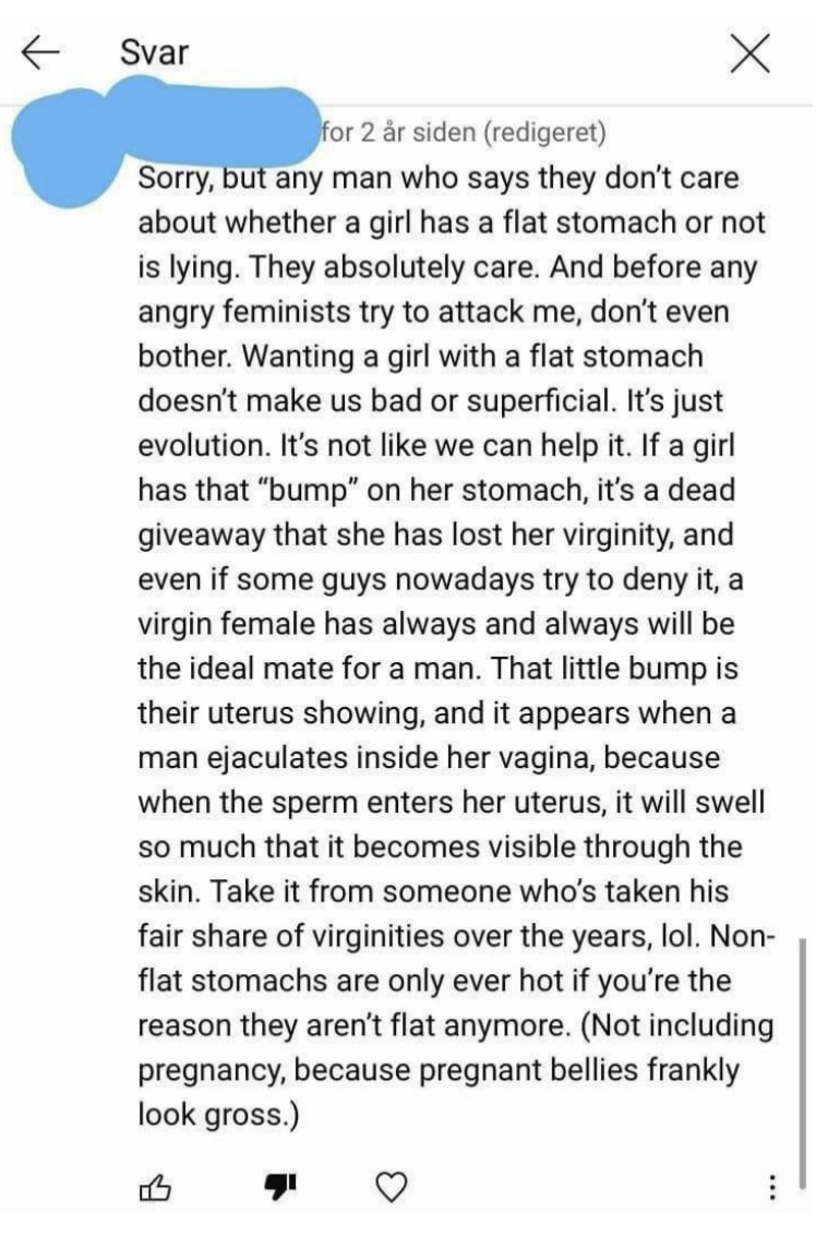 Horrifying Comments Men Have Made About Sex