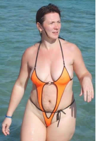 Itsy Bitsy Teeny Weeny Orange Bikini