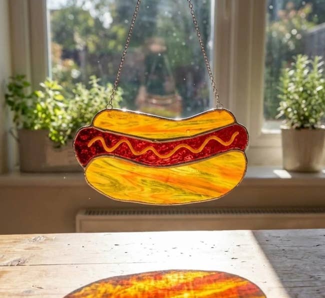 Hot dog sun catcher