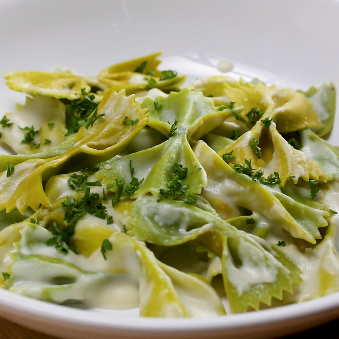 Two Toned Farfalle By Salty Seattle Recipe By Maklano