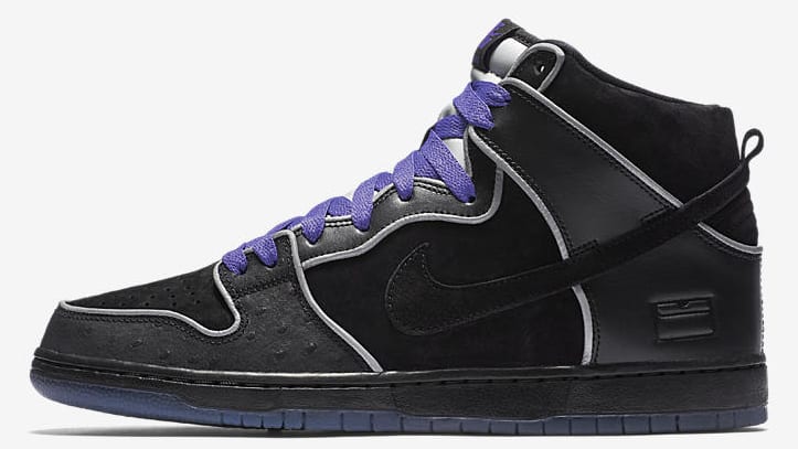 Nike dunk sb clearance high black purple box