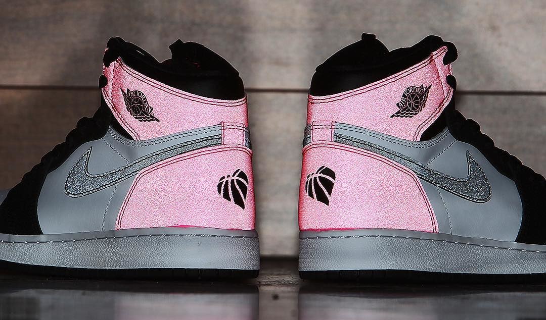 Air Jordan 1 Valentine&#x27;s Day Black Pink Release Date 3M 881426-009 (10)