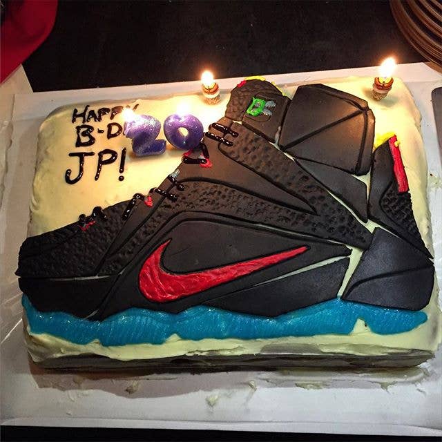 Jason Petrie&#x27;s Nike LeBron 12 Birthday Cake