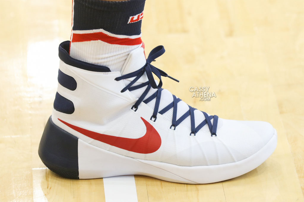 Bradley Beal wearing the &#x27;USA&#x27; Nike Hyperdunk 2015
