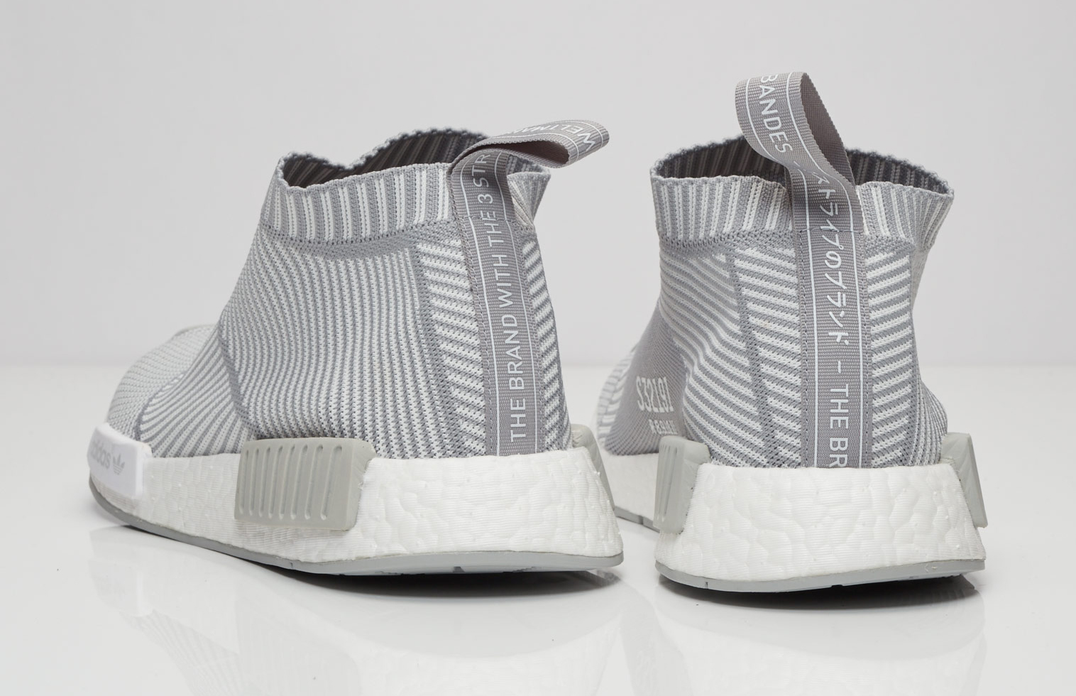 Adidas NMD City Sock Grey White Heel
