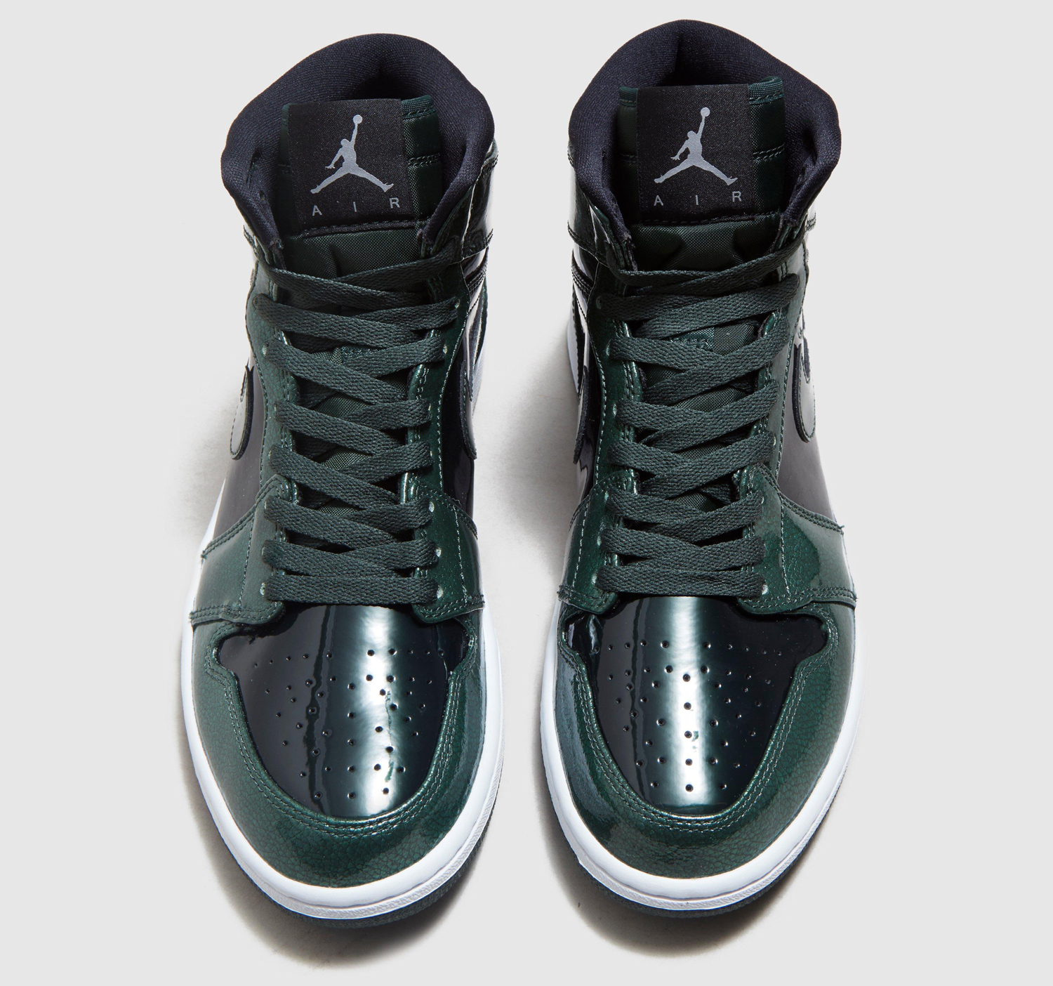 Air Jordan 1 Gorge Green Patent Leather 332550-300 Top