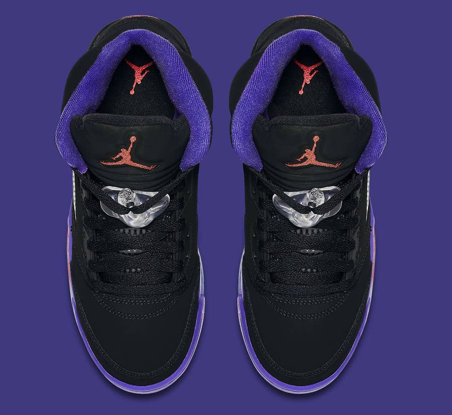 jordan 5s black and purple