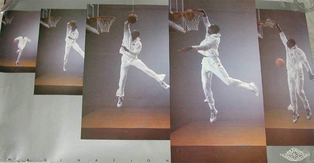 Michael Jordan &#x27;Imagination&#x27; Nike Air Jordan Poster (1986)