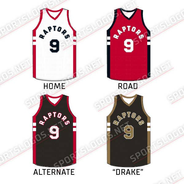 Toronto Raptors Black/Gold OVO Alternate Uniform