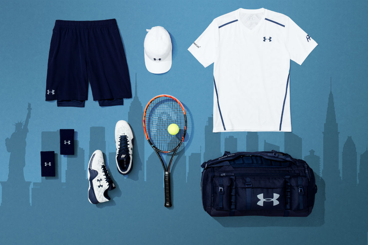 Andy Murray in Under Armour apparel and shoes