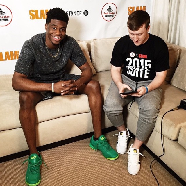 Emmanuel Mudiay wearing the Under Armour Curry One Low Oakland