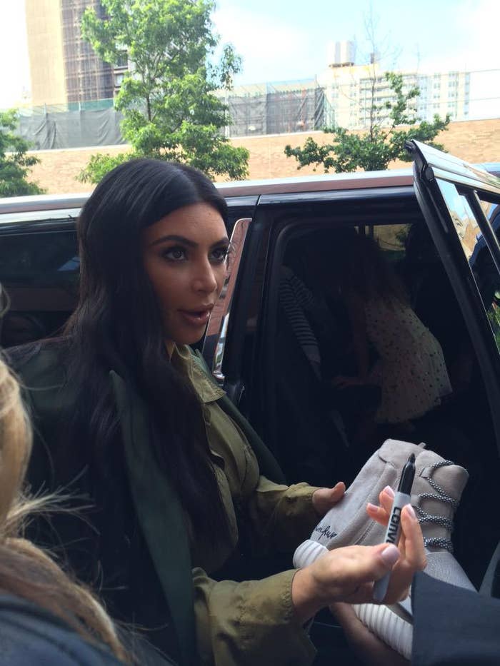 Kim Kardashian Signed adidas Yeezy Boost