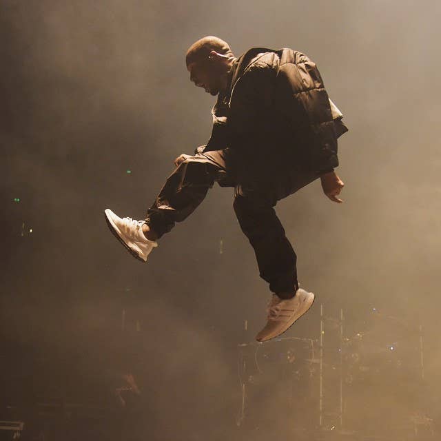 Kanye West wearing the 'White' adidas Ultra Boost (2)