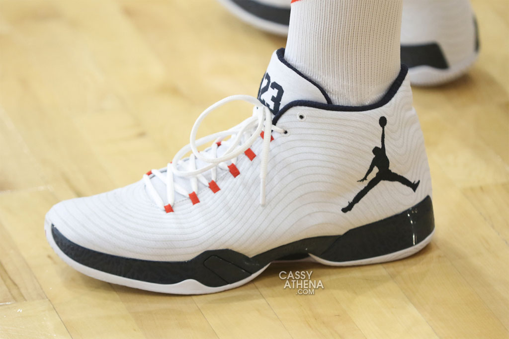 Russell Westbrook wearing the &#x27;USA&#x27; Air Jordan XX9