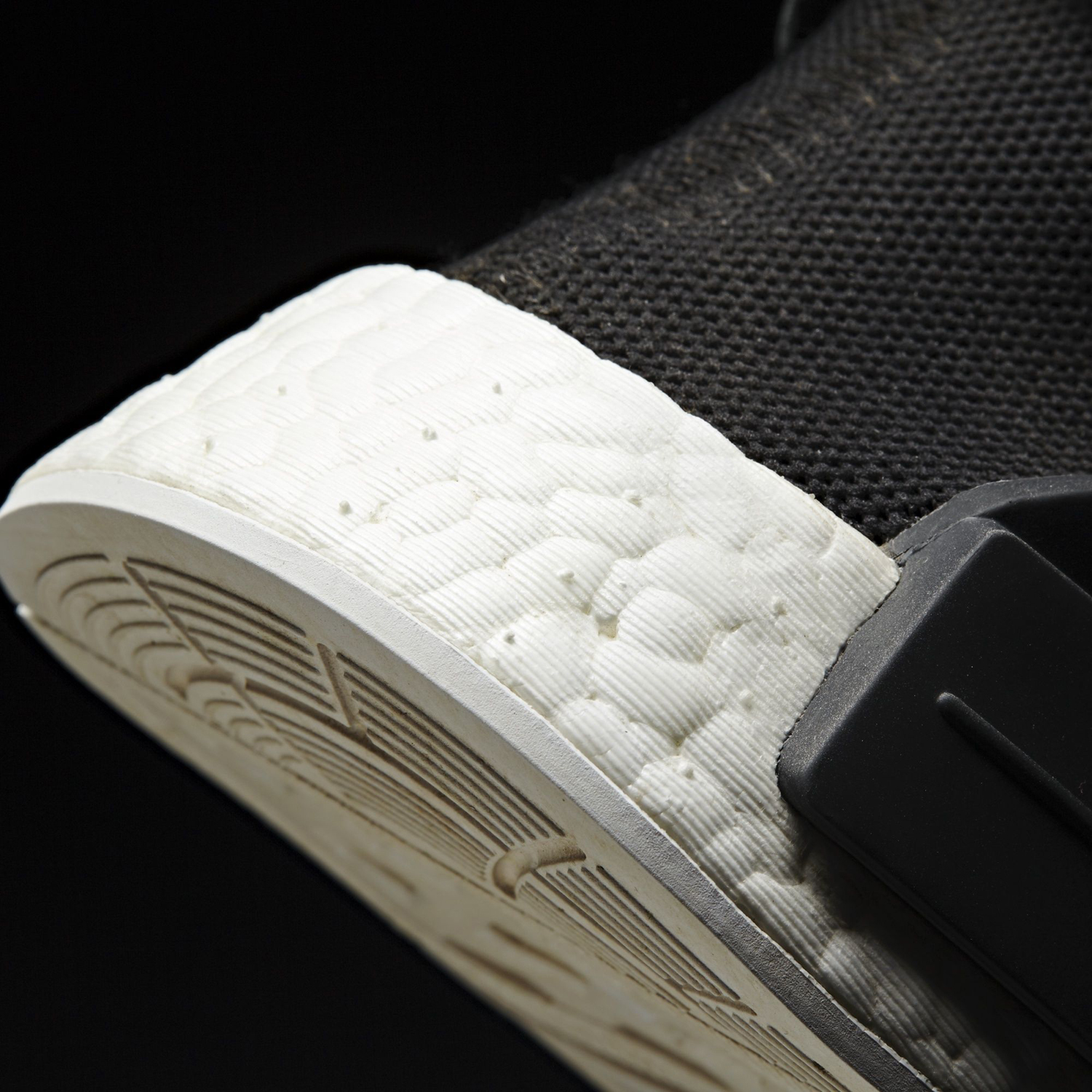 Black Pharrell Adidas NMD BB3068 Heel Detail