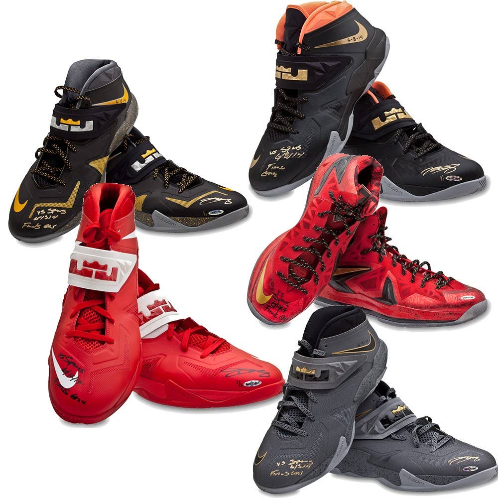 For $125K, You Can Own Every Nike Sneaker LeBron James Wore in the 2014 NBA Finals