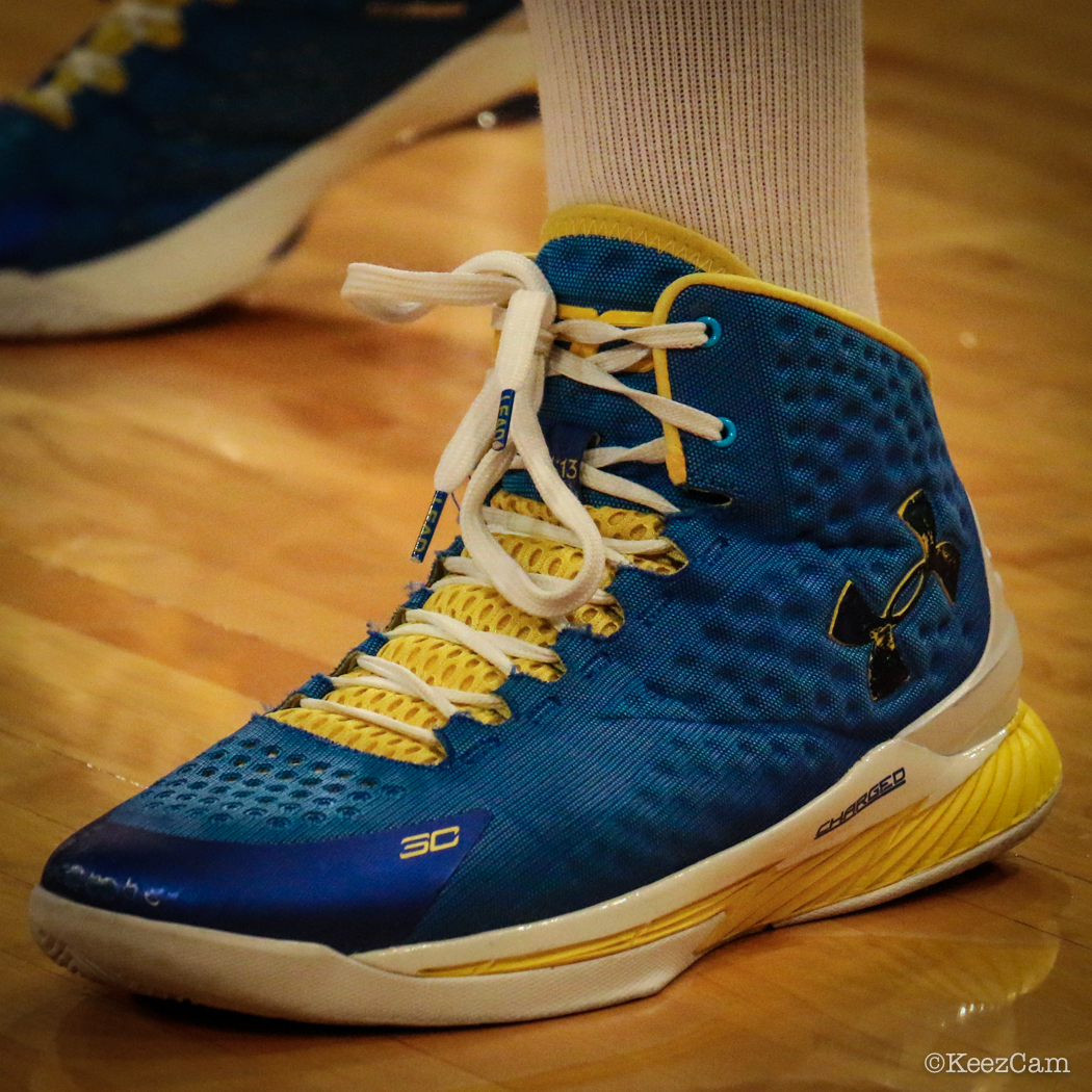 Marissa Coleman wearing the Under Armour Curry One