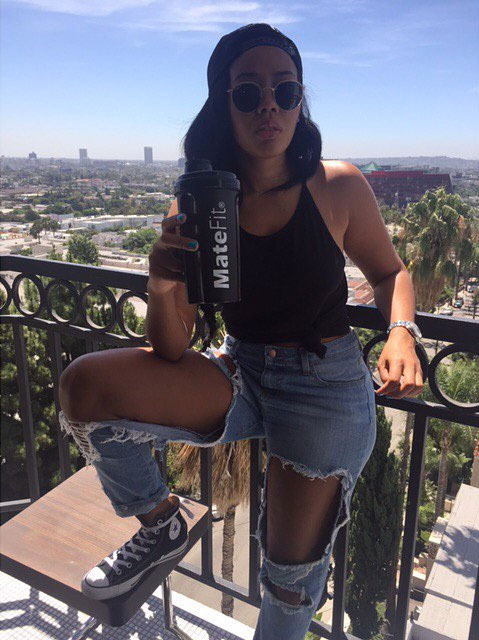 Angela Simmons wearing the Converse Chuck Taylor All Star