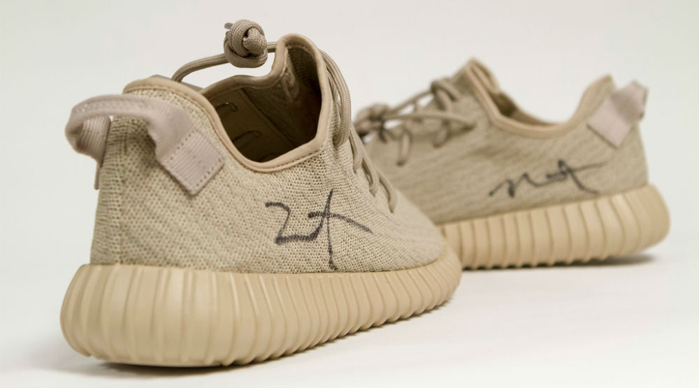 A pair hot sale of yeezys