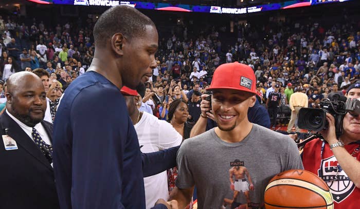 Kevin Durant Takes a Shot at Stephen Curry&#x27;s Under Armour Sneakers