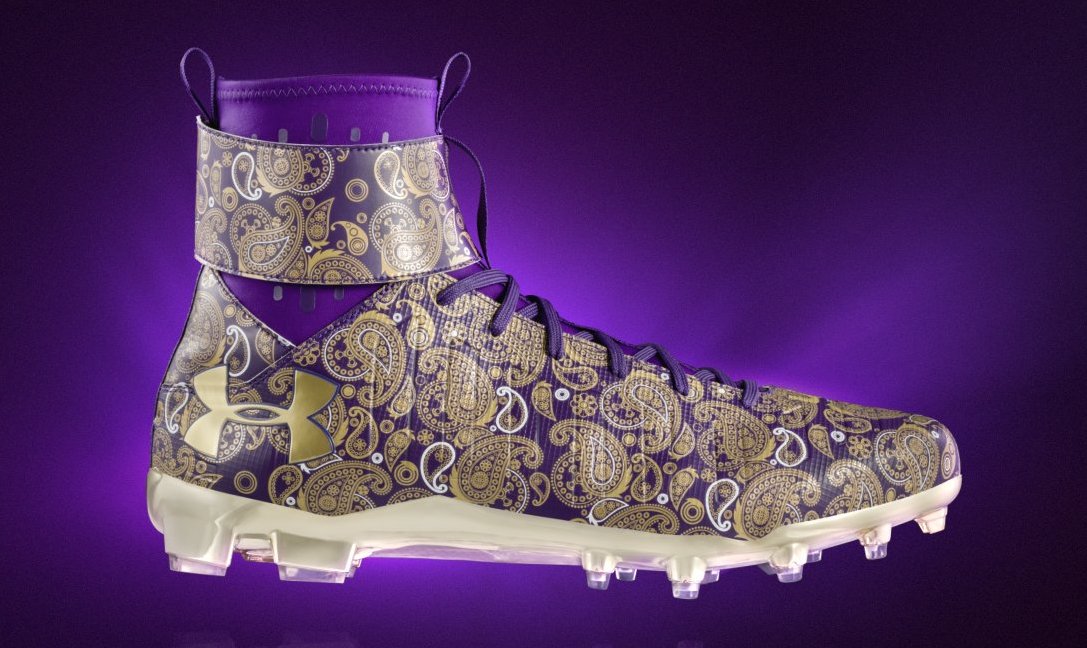Cam Newton Prince Cleats Side