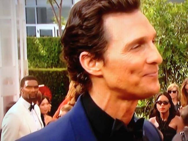 Chris Bosh Photobombing Matthew McConaughey