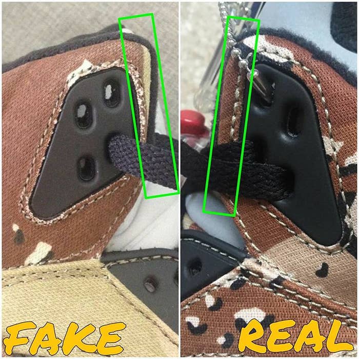 Supreme x Air Jordan 5 Camo Real Fake Legit Check (2)