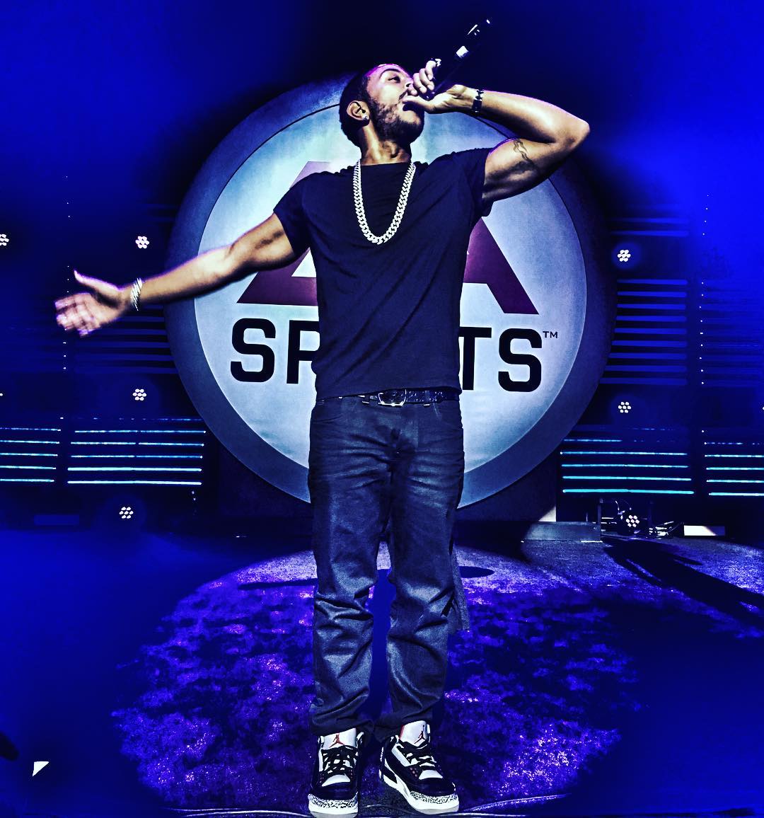 Ludacris Wearing the &#x27;Black Cement&#x27; Air Jordan 3