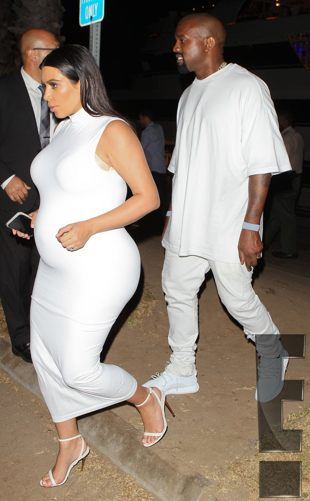 Kanye West wearing the adidas Yeezy 350 Boost All-White