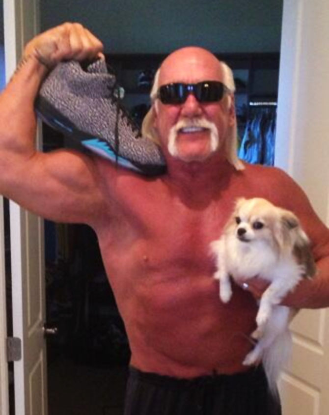 Hulk Hogan wearing Air Jordan 3Lab5