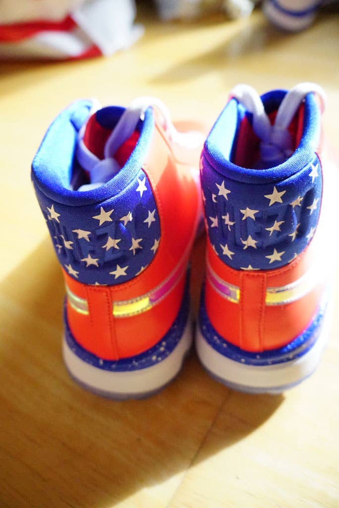 Michelle Wie&#x27;s &#x27;USA&#x27; Nike Blazer Golf Shoes (2)