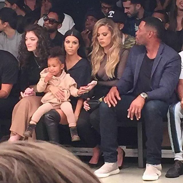 Michael Strahan wearing the adidas Yeezy 750 Boost