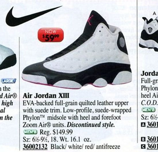 Air Jordan 13 He Got Game in Eastbay Catalog 1999