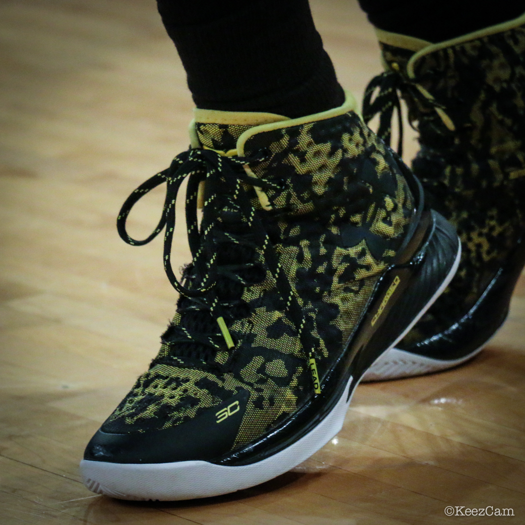 Alex Bentley wearing the &#x27;Away&#x27; Under Armour Curry One