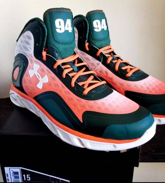 The Rock's Under Armour Spine Bionic "Miami Hurricanes" | Complex